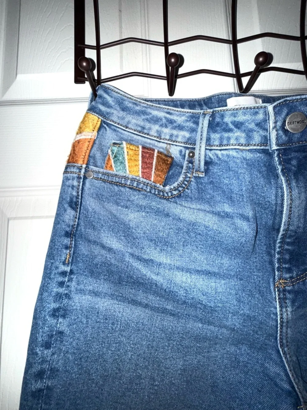 DRIFTWOOD Farrah Embroidered Flare Jeans. NWT. 28x32 - Picture 6 of 8